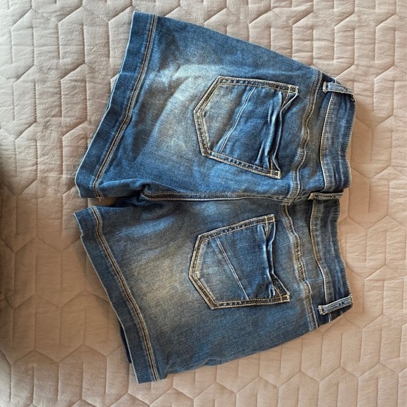 Size 7/8 denim shorts, mid length. - Picture 2 of 2